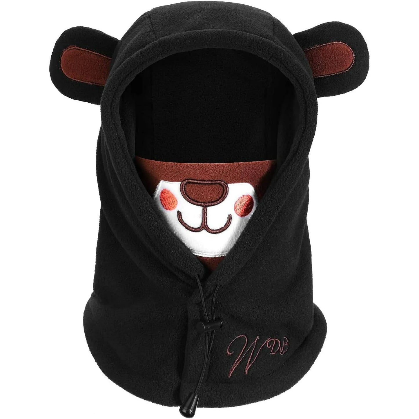 Balaclava for Kids, Warm Thermal Fleece Scarf 3D Animal Face Cover Winter Hood Hat Neck Warmer for Children