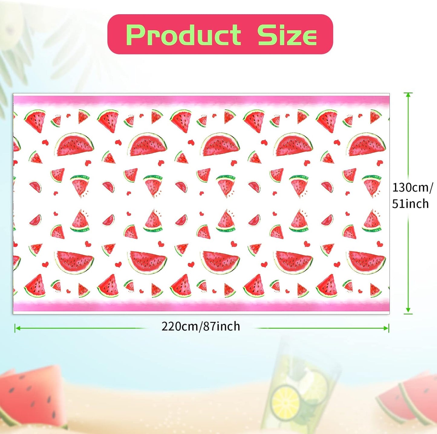 81Pcs Watermelon Party Tableware Set Serves 16, One In A Melon Party Decorations Include Watermelon Plates, Napkins, Straws, Cups, Tablecloth for Summer Birthday Pool Fruit Party