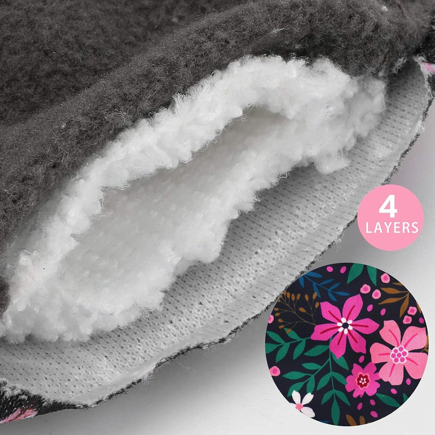 7 in 1 Reusable Menstrual Pads Bamboo Cloth Pads for Heavy Flow with Wet Bag, 10 x 7in